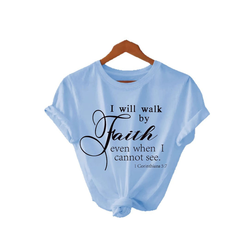 Inspirational Quote Cotton Graphic T-Shirt