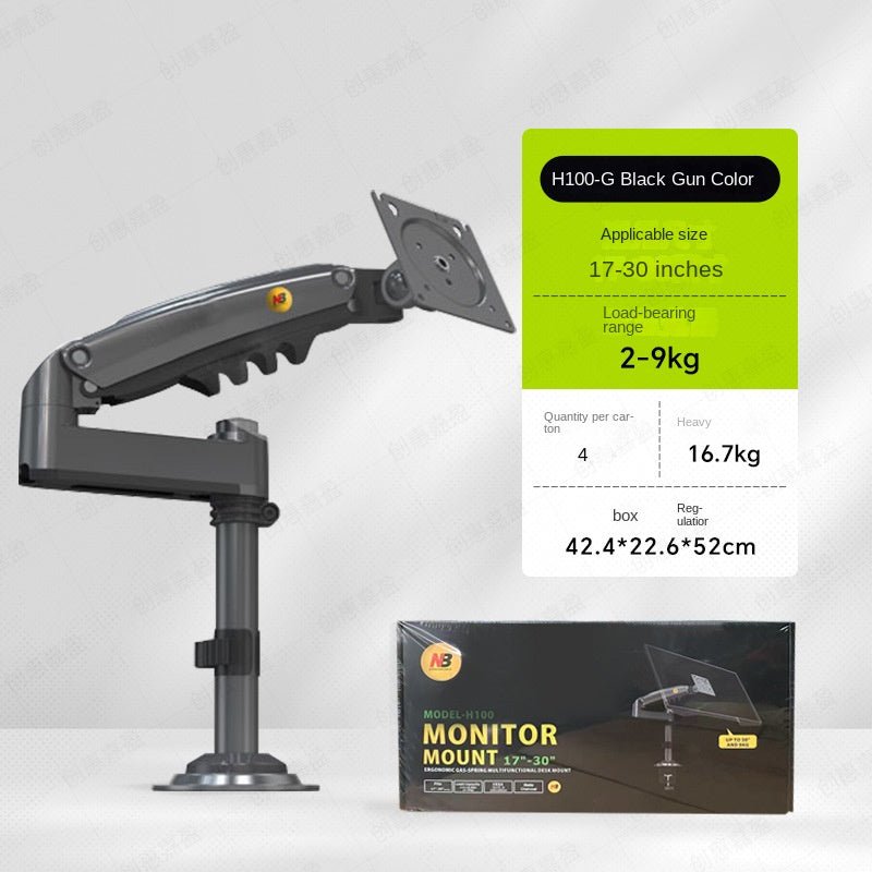 Adjustable Monitor Arm Desk Mount – 17–30 Inch