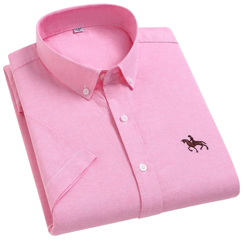 Men's Cotton Oxford Short-Sleeve Shirt