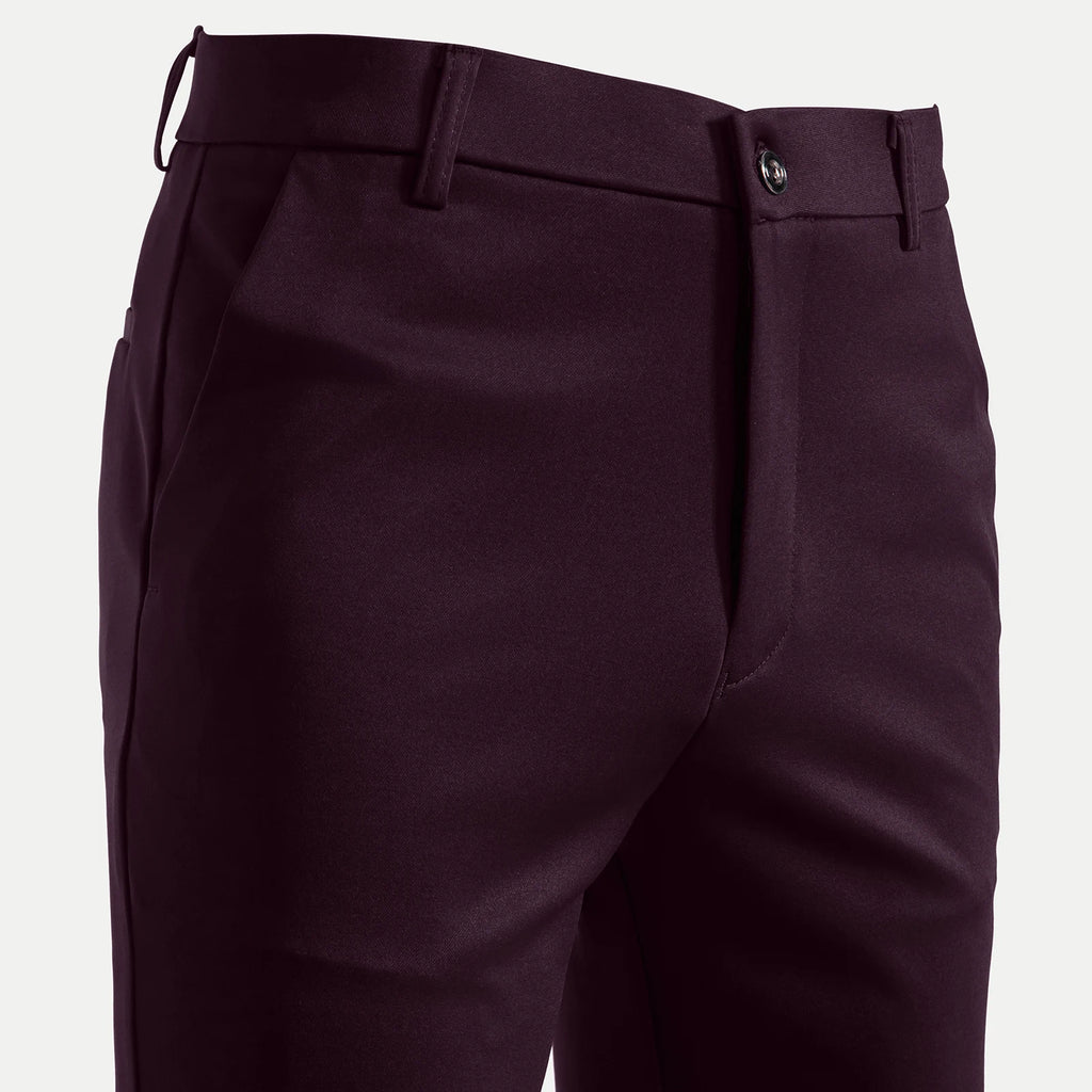 Men's Stretch Straight-Leg Dress Pants