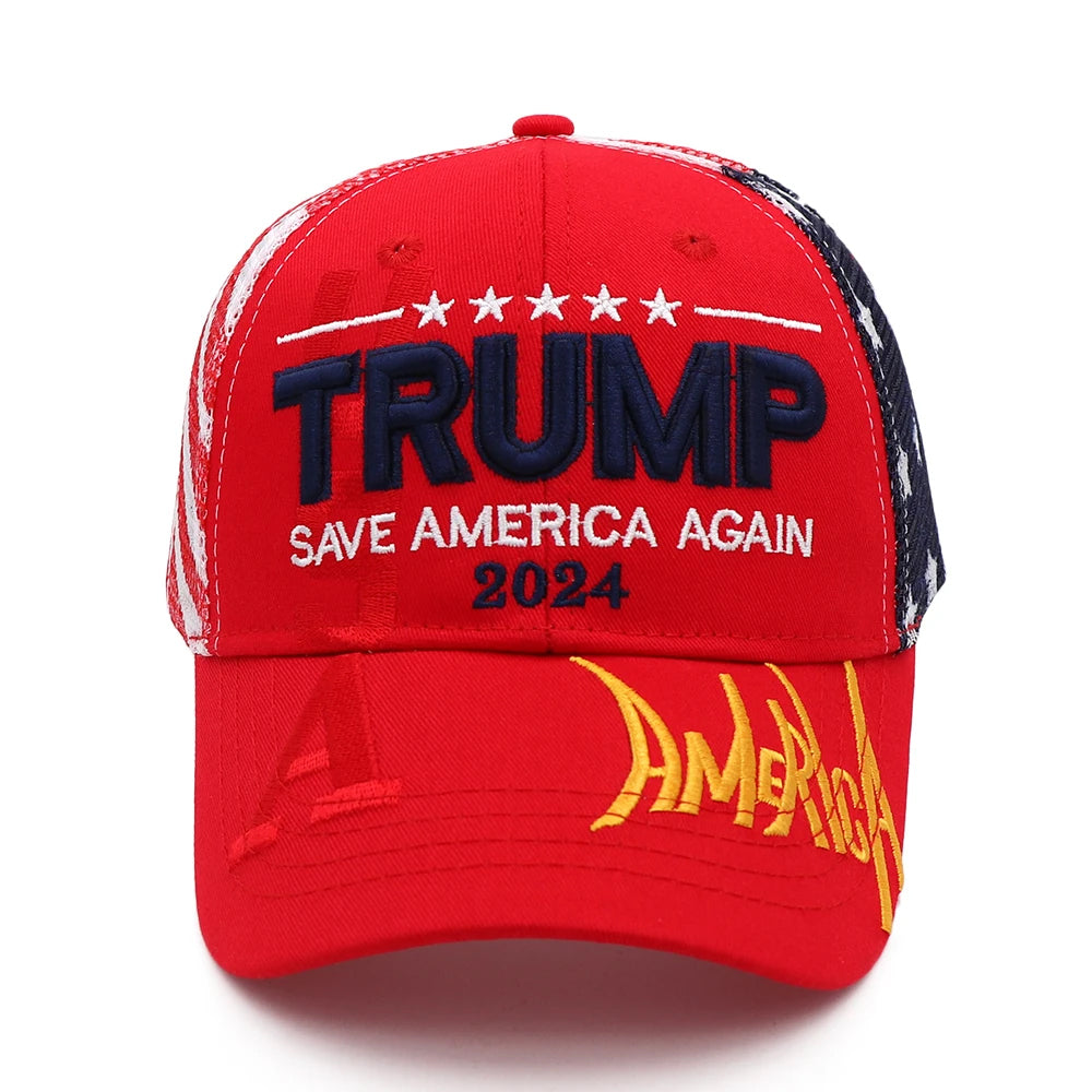 Trump Embroidered Cotton Baseball Cap