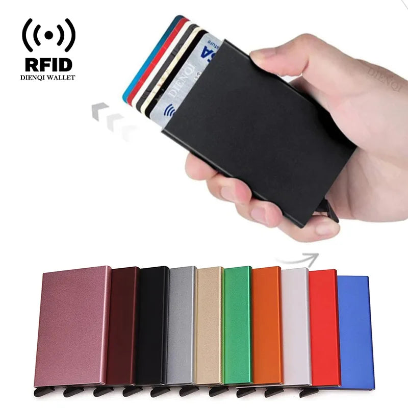 RFID Pop-Up Metal Card Holder Wallet