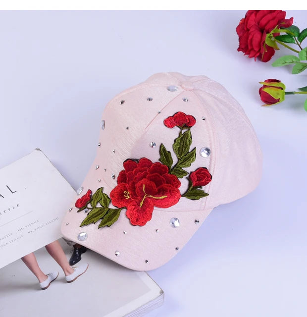 Rose-Style Casual Snapback Baseball Cap