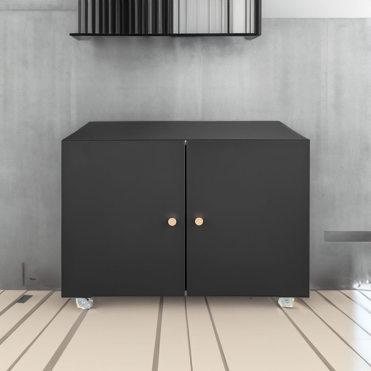 White Mobile Steel Copier Cabinet & Office Storage Stand