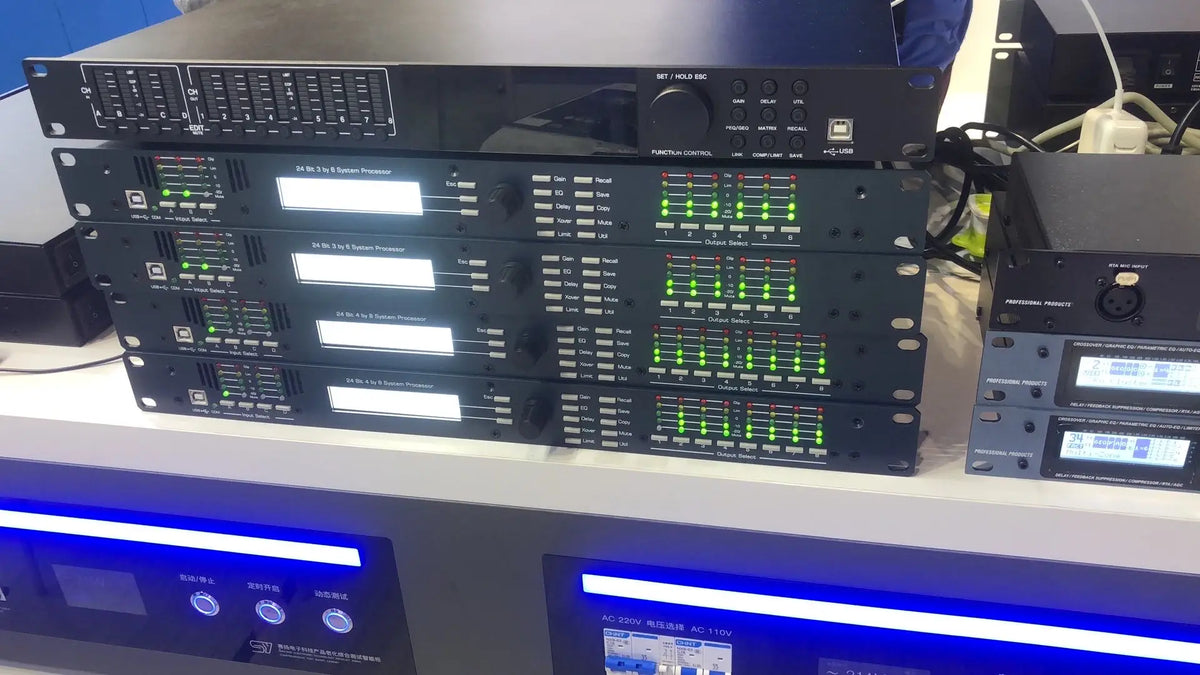 Procesador de audio digital 3.6SP/4.8SP con ecualizador y limitador