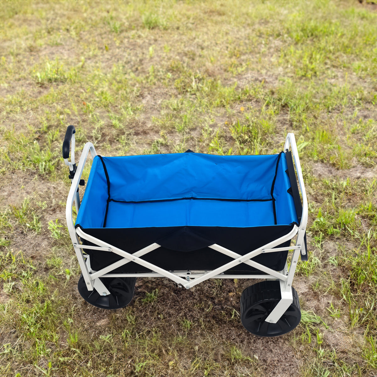 Heavy-Duty Folding Beach & Garden Wagon – White