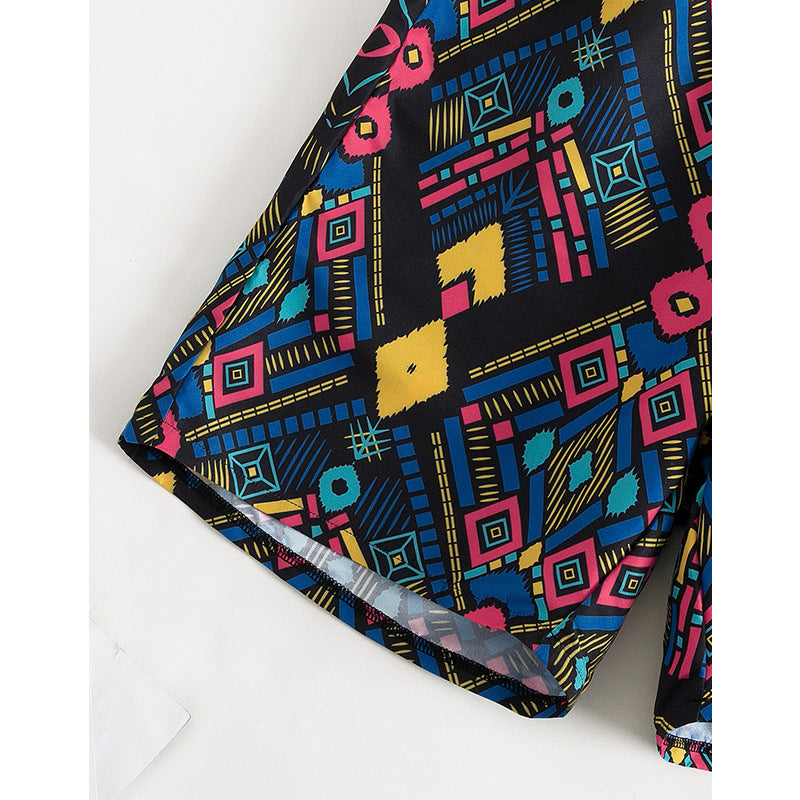Women's Printed Mid-Length Swim Shorts