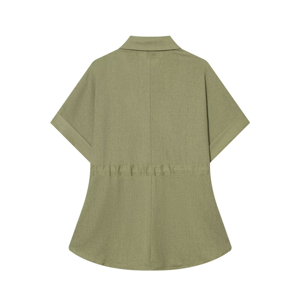 Women's 3/4-Sleeve Shirt & Straight-Leg Pants Set