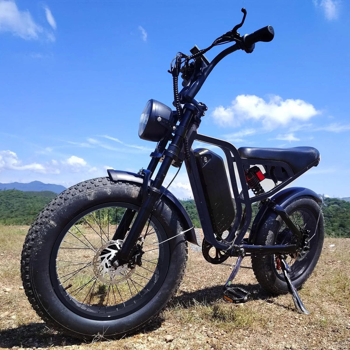 52V 20Ah Fat-Tire Electric Mountain Bike – 30 MPH