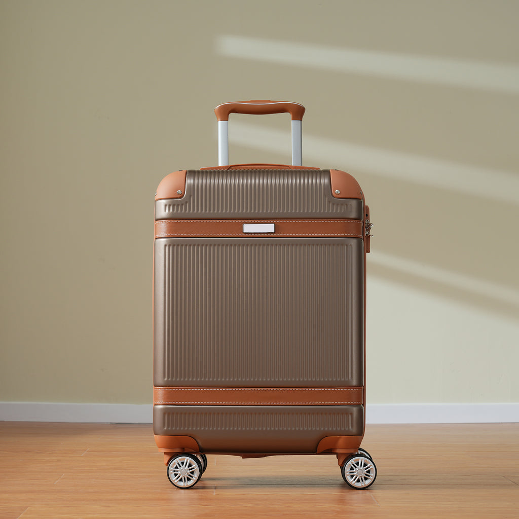 3-Piece Hardshell Spinner Luggage Set with TSA Lock – Copper