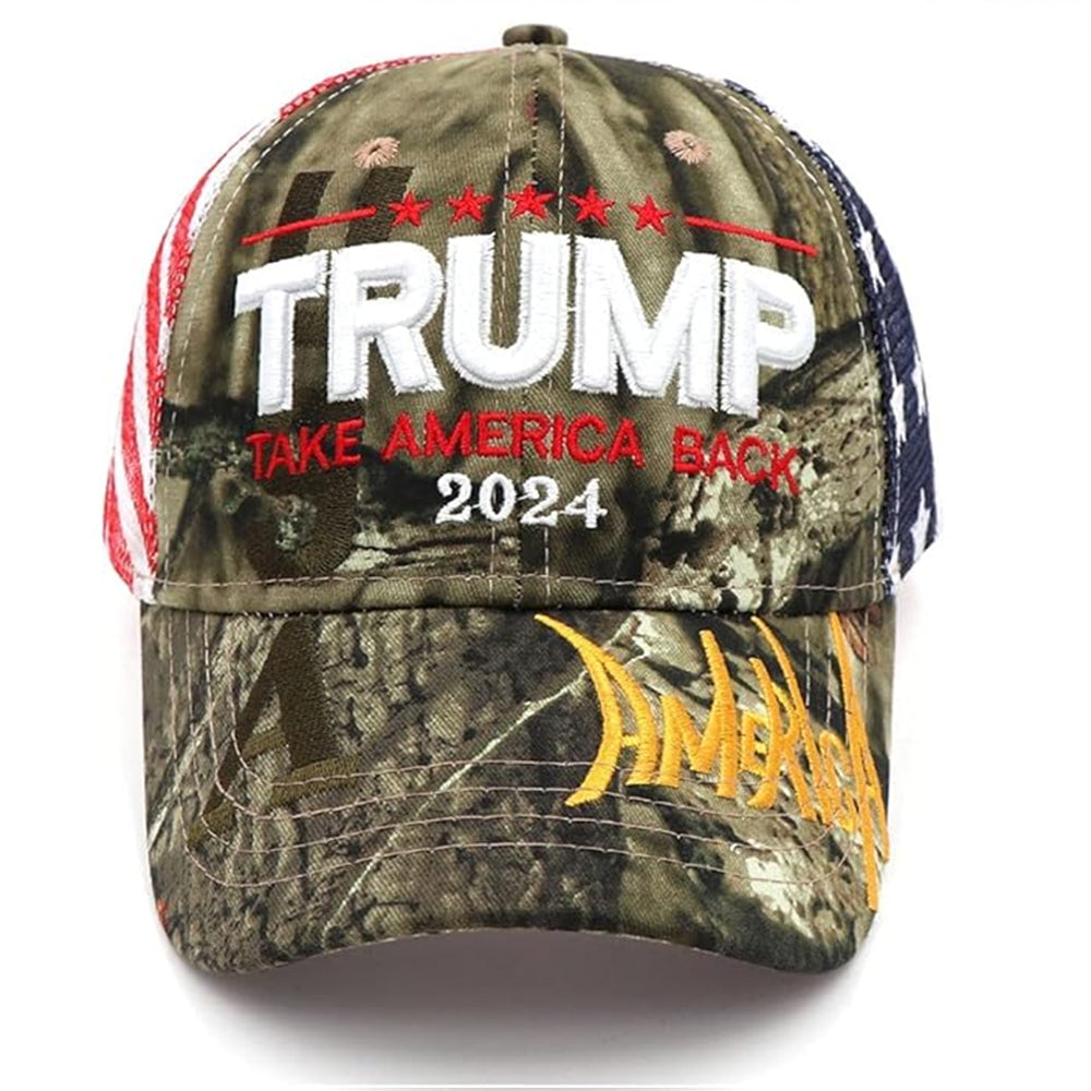 Trump Embroidered Cotton Baseball Cap