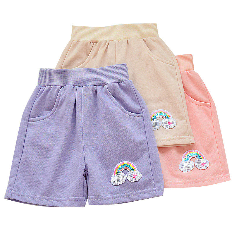 Girls' Cotton Capri Sport Pants