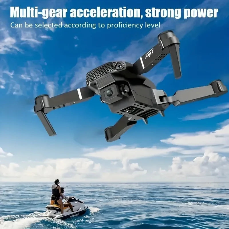 2025 Drone with Dual Cameras, No Phone Required, One-Key Takeoff and Return, Wi-Fi App Control, USB Charging