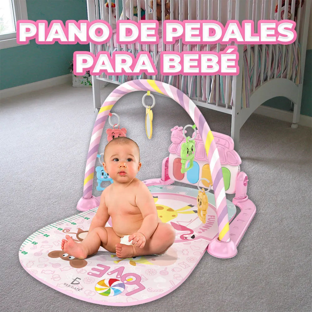 Pink Piano Musical Baby Activity Play Mat