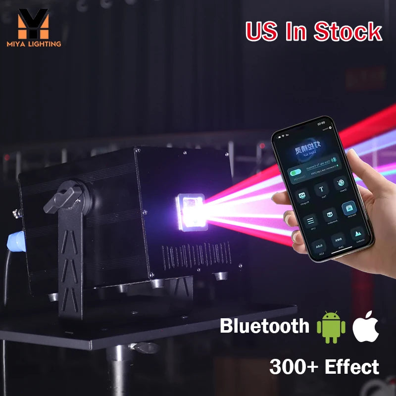 10W RGB 3D animation laser light with app control