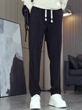 Men's Casual Loose-Fit Solid-Color Pants