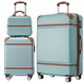 3-Piece Hardshell Spinner Luggage Set with Cosmetic Case – Green