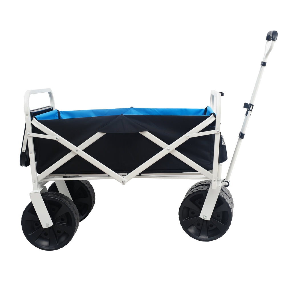 Heavy-Duty Folding Beach & Garden Wagon – White