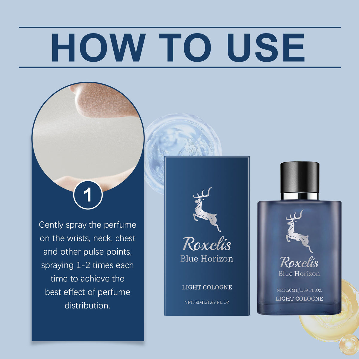 Blue Cologne Fragrance Natural Fresh Fragrance Niche Strong Cologne Pheromone Fragrance Perfume