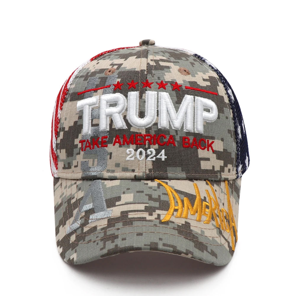 Trump Embroidered Cotton Baseball Cap