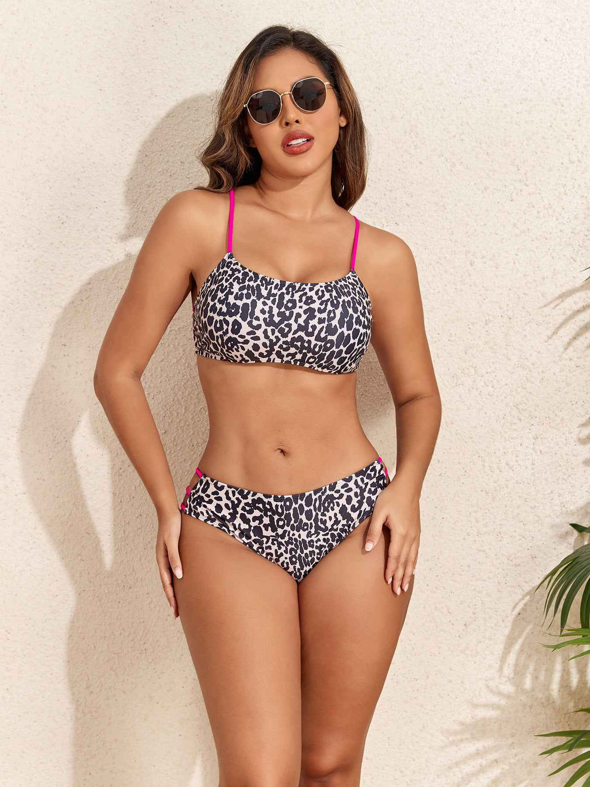 Women's Leopard-Print Sport Swimsuit