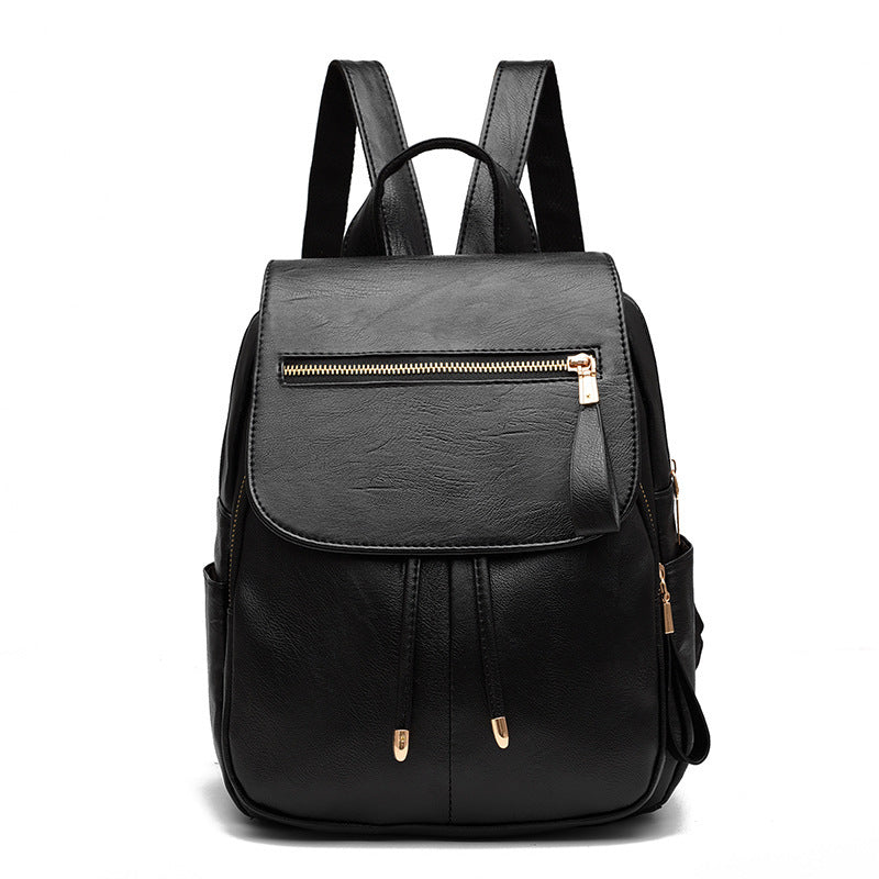 Soft PU Leather Travel Backpack