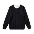 Men's Trendy Casual Faux Two-Piece Crew Neck Long Sleeve Pullover Sweatshirt eprolo