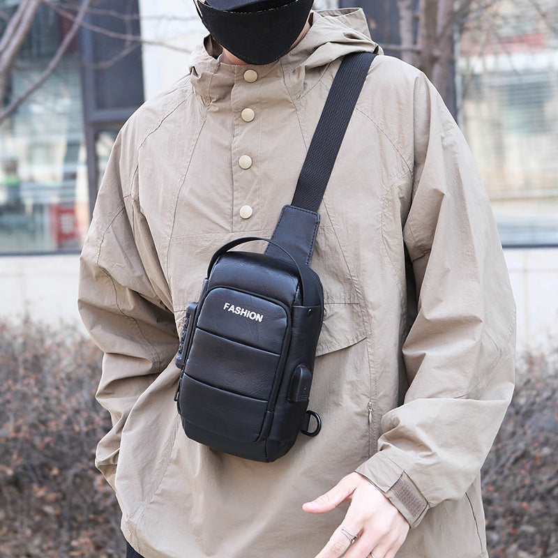 Women's Waterproof USB Crossbody Chest Bag