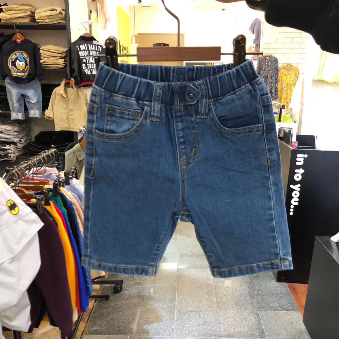 Kids' Mid-Length Denim Shorts – Light & Dark Blue