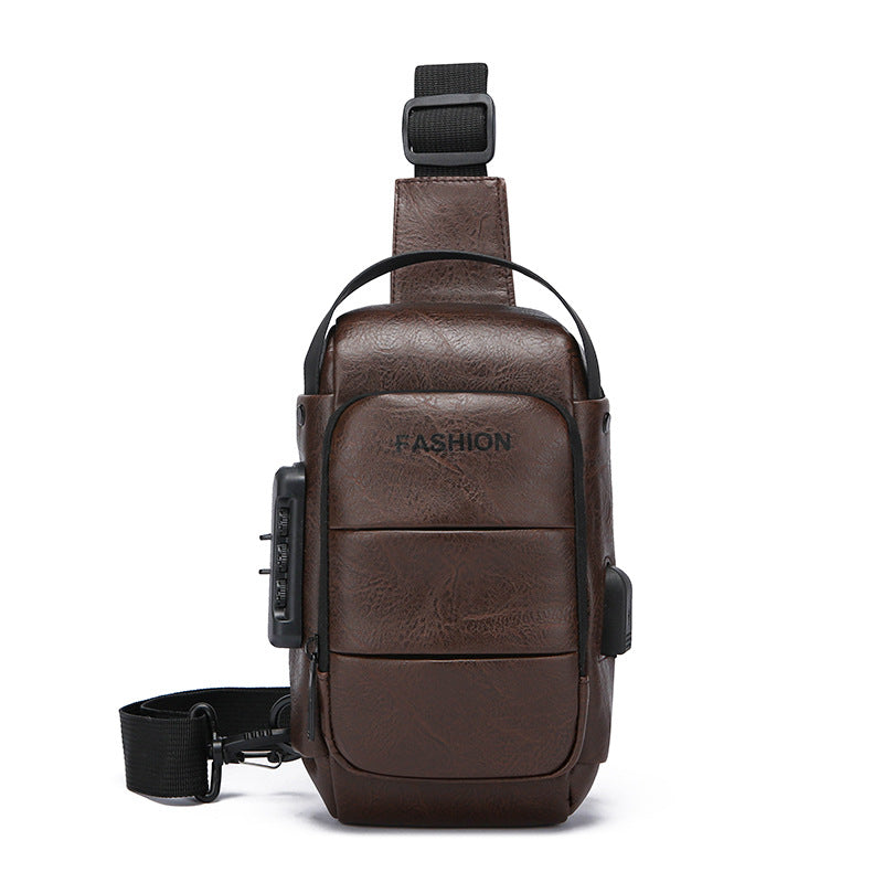 Women's Waterproof USB Crossbody Chest Bag