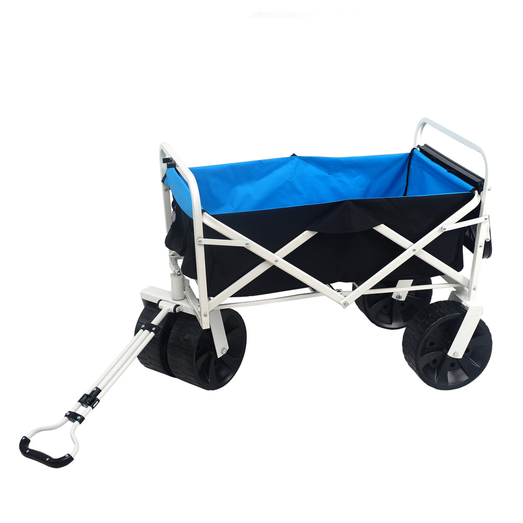 Heavy-Duty Folding Beach & Garden Wagon – White