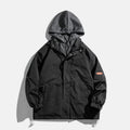 Autumn Breathable Fake 2 Pcs Hooded Jacket Bomber Jacket Men's Jackets