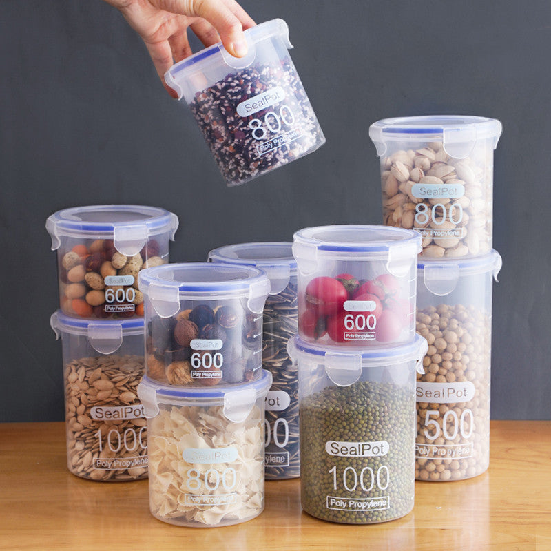 Airtight Plastic Grain & Food Storage Jars