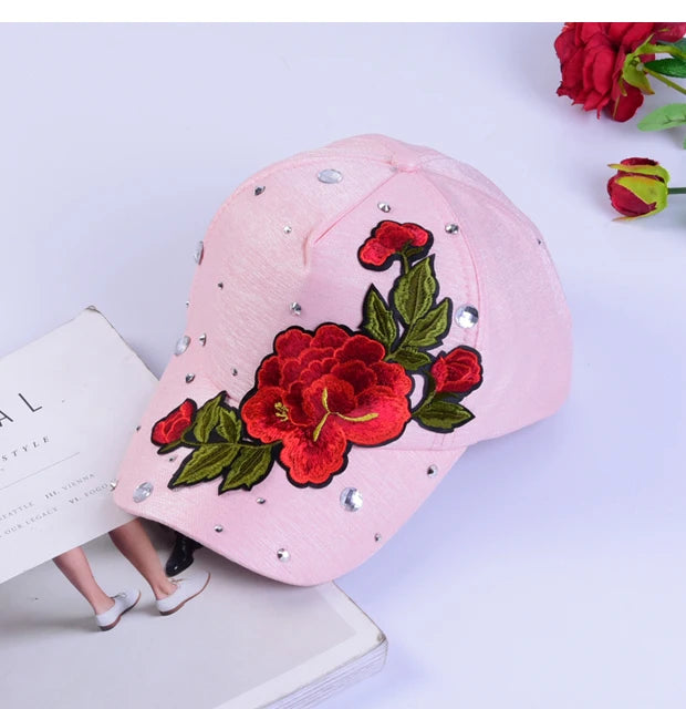 Rose-Style Casual Snapback Baseball Cap