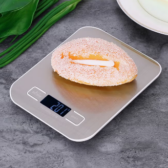 5 kg Digital Stainless-Steel Kitchen Scale – Silver