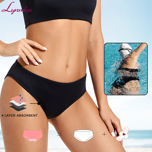 Swimming trunks, physiological pants for women, aunt pants for girls, low waist leak proof physiological underwear, menstrual sp