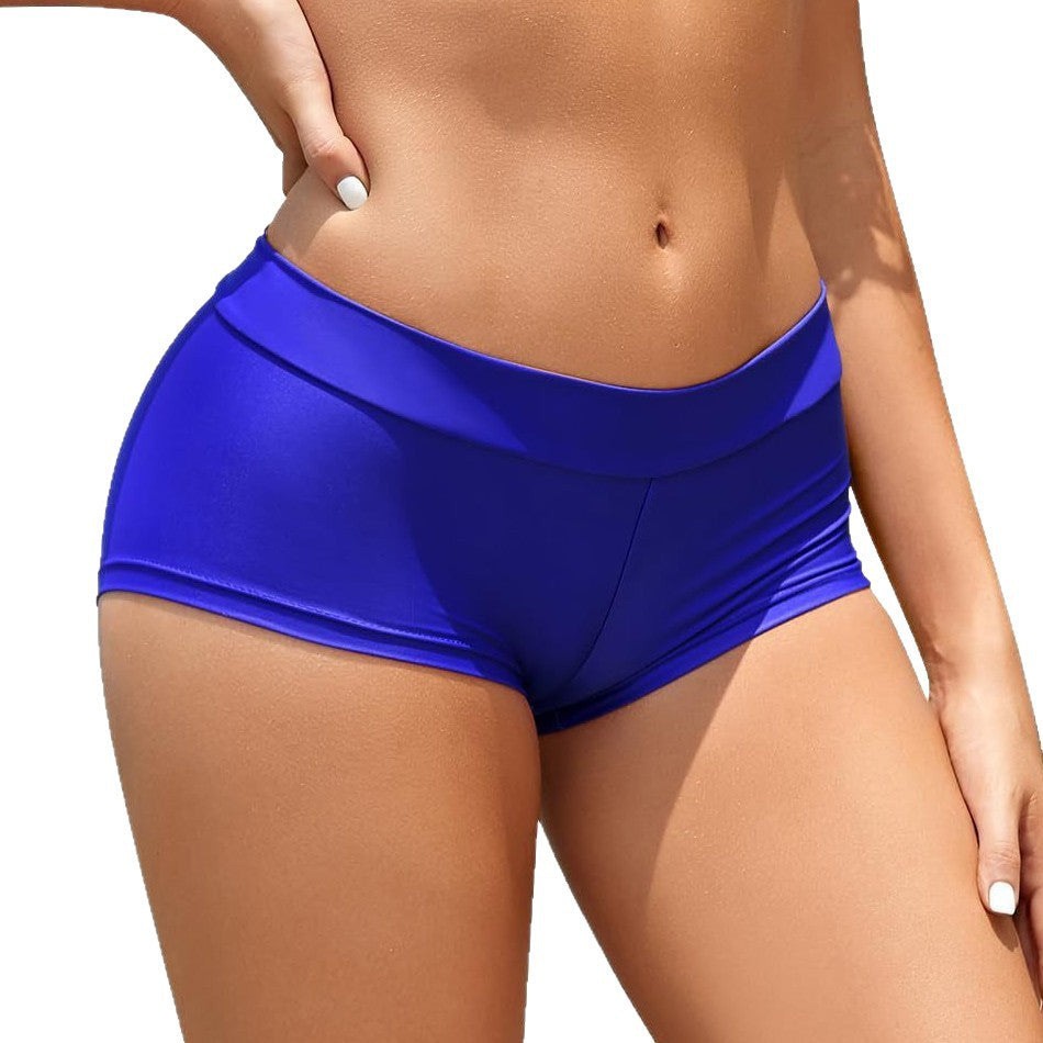 Women's Solid Brief Swim Shorts