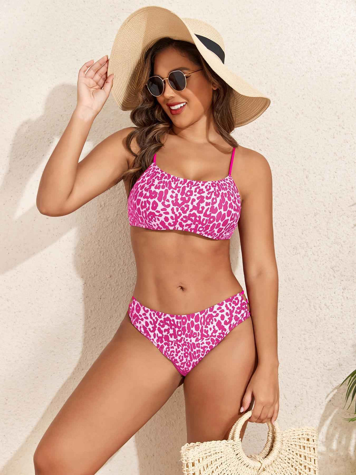 Women's Leopard-Print Sport Swimsuit