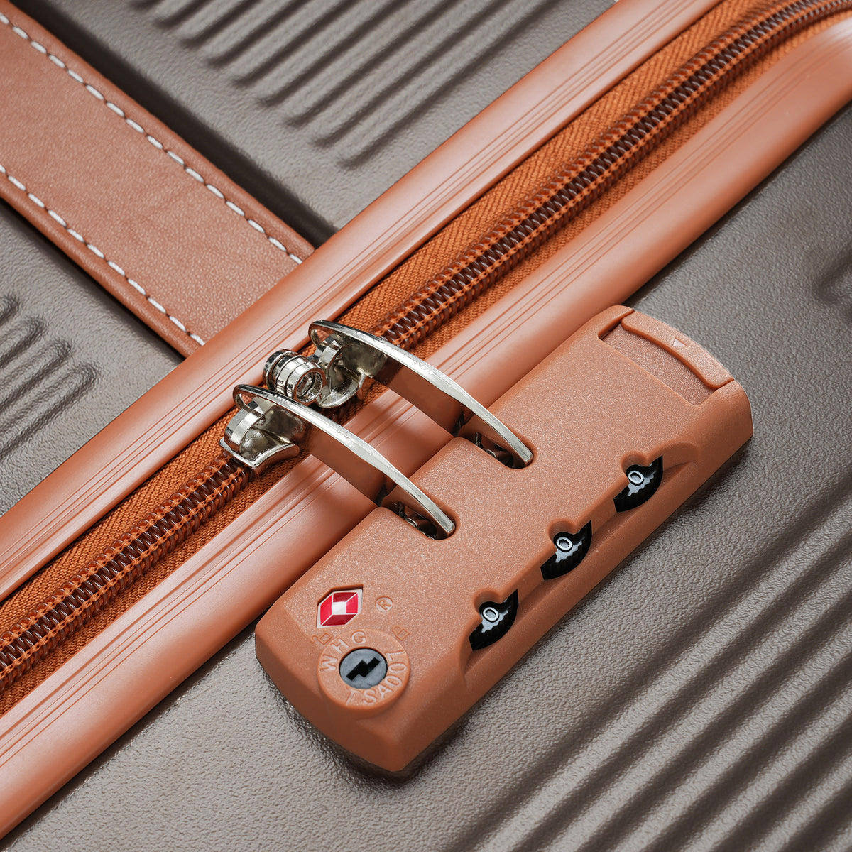 3-Piece Hardshell Spinner Luggage Set with TSA Lock – Copper