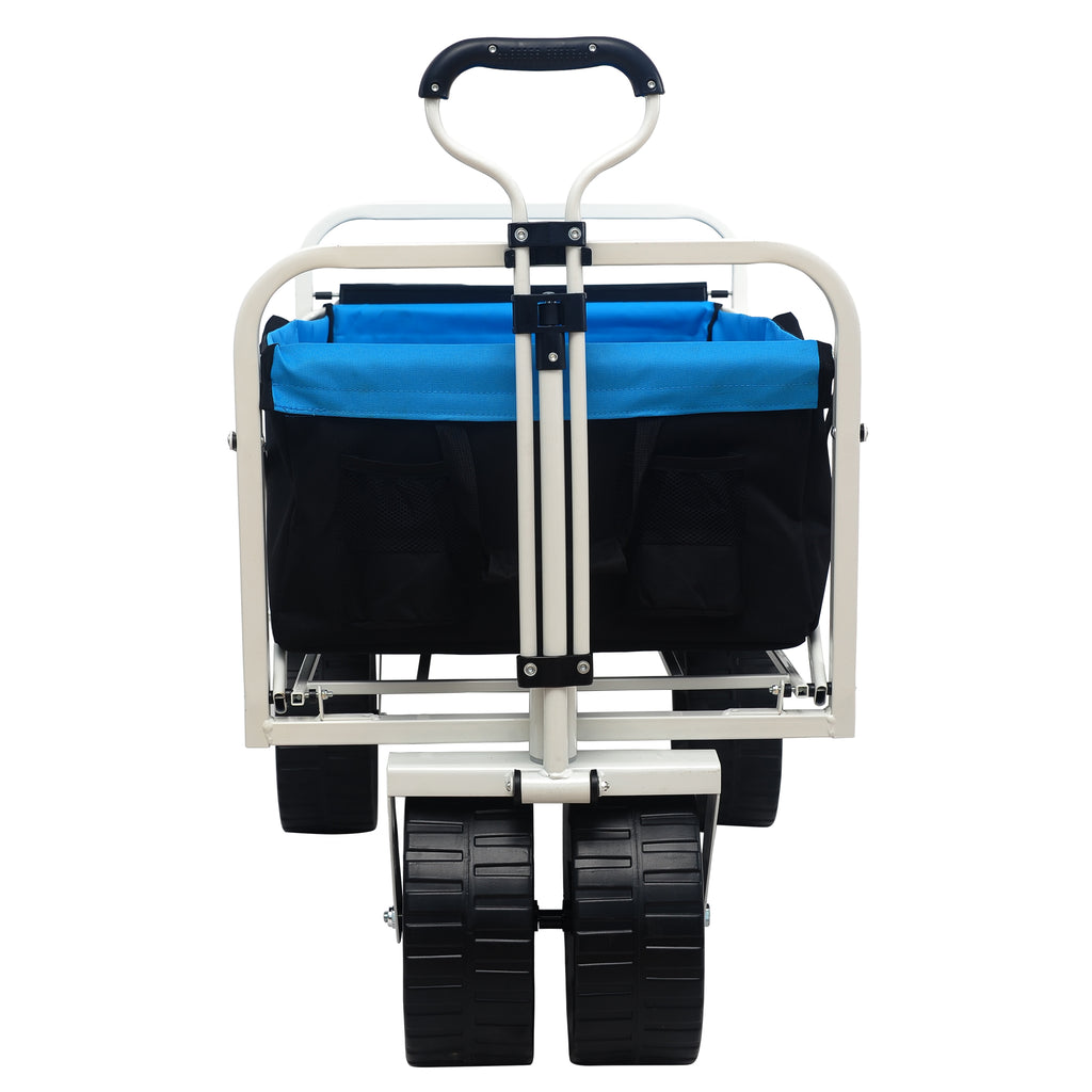 Heavy-Duty Folding Beach & Garden Wagon – White