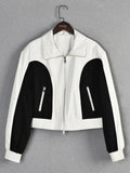 Women's contrast bomber jacket