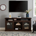 Contemporary TV Media Stand Modern Entertainment Console Brown