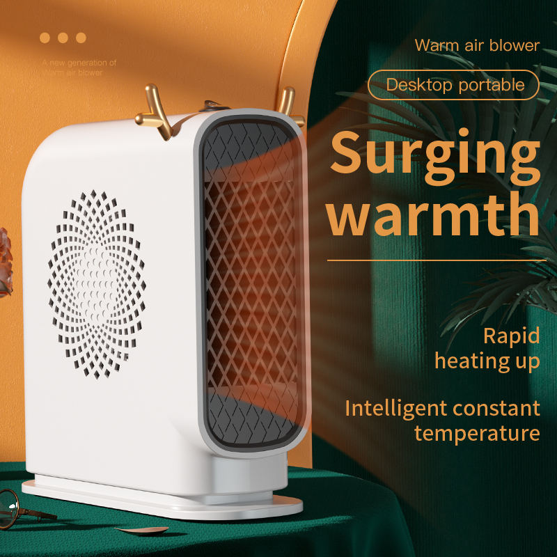 Portable Easy Use Electric Heater Fan 500W Antlers Decoration