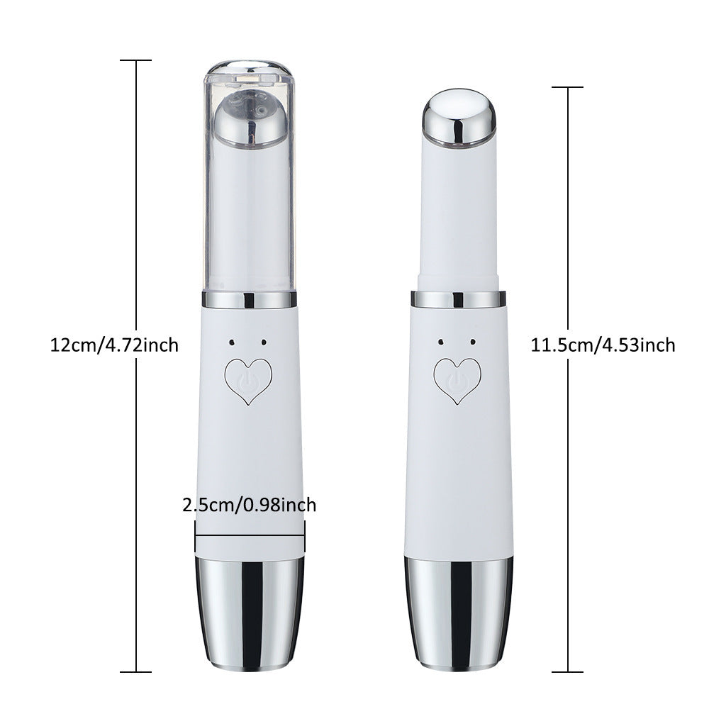 USB Heated Vibrating Eye Massage Wand with Red/Blue Light