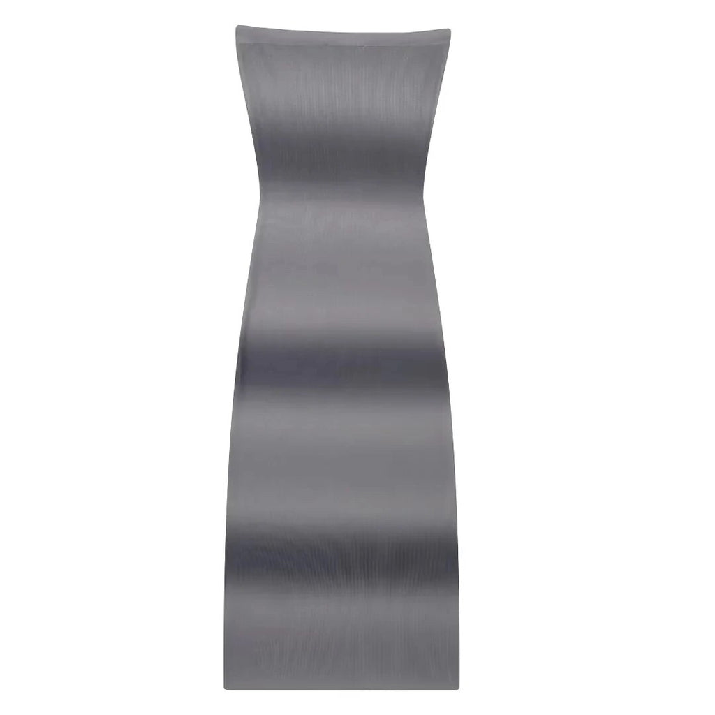 Grey print women's dress
