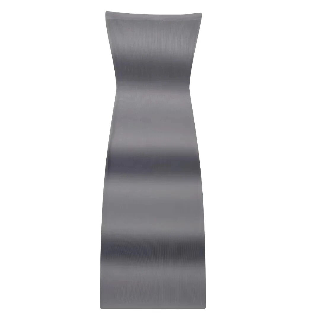 Grey print women's dress