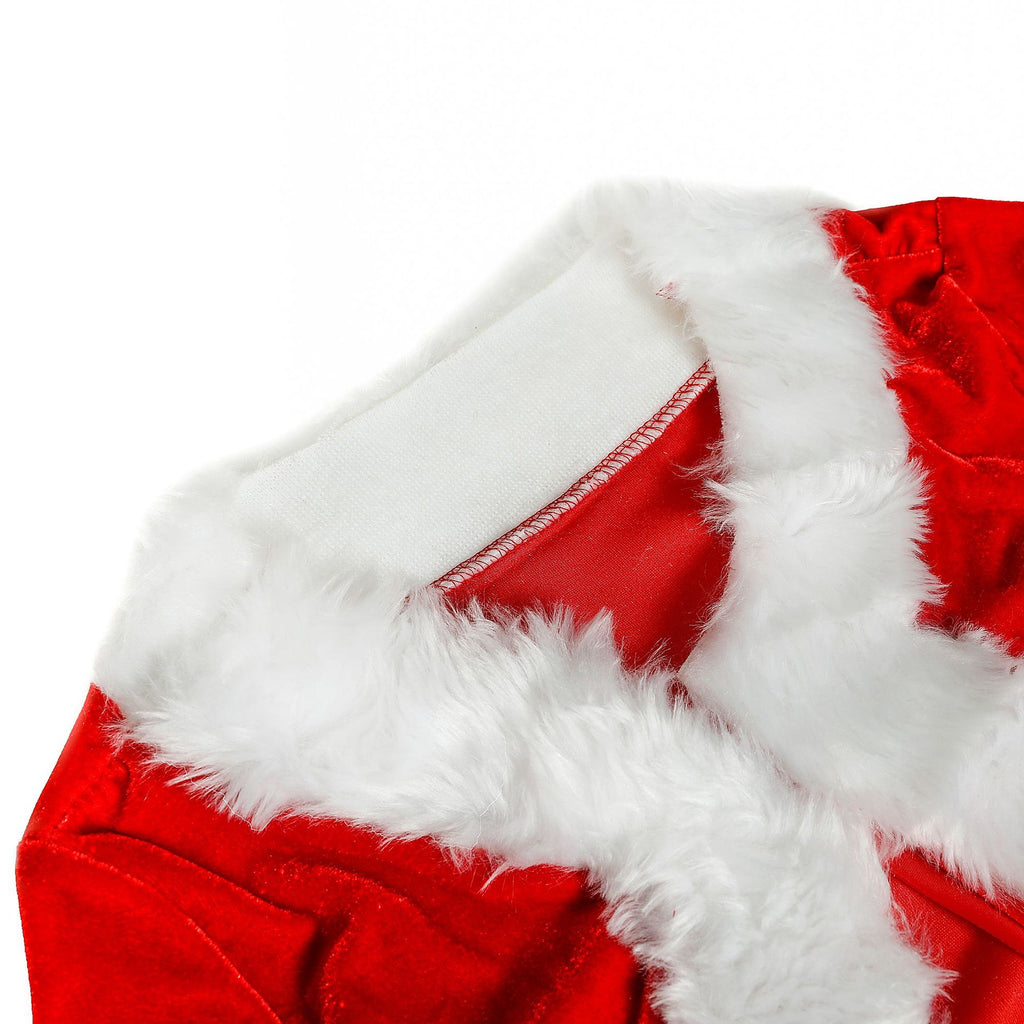 Women's Christmas Costume Set with Skirt, Shawl & Hat