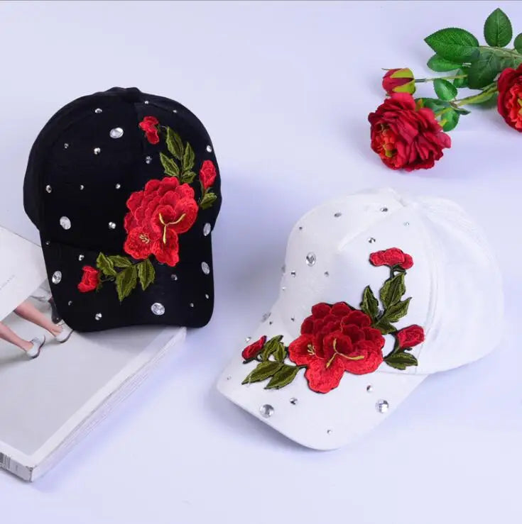 Rose-Style Casual Snapback Baseball Cap