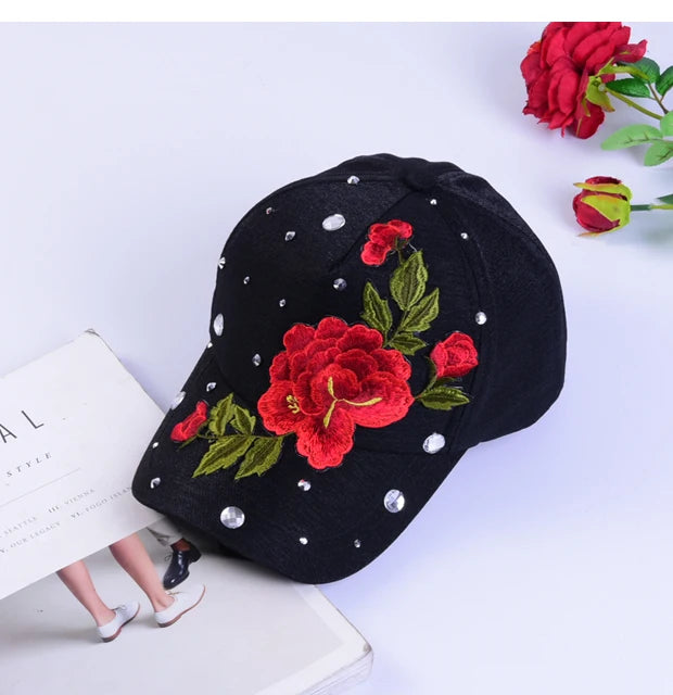 Rose-Style Casual Snapback Baseball Cap