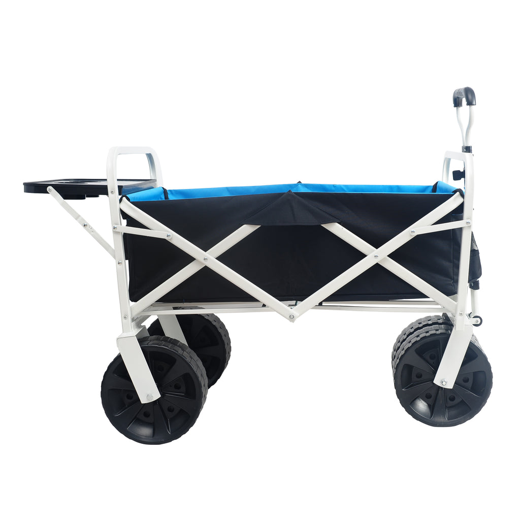 Heavy-Duty Folding Beach & Garden Wagon – White
